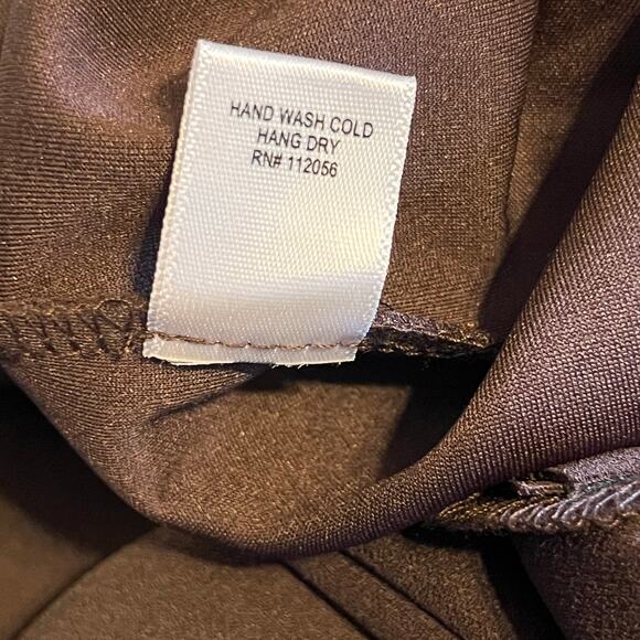 Zenana Women's Brown Dress Pants. Elastic Waist, Seam on Front, Size XL - Picture 8 of 8